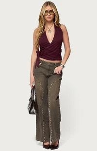 Edikted Addana Wrapped Halter Top