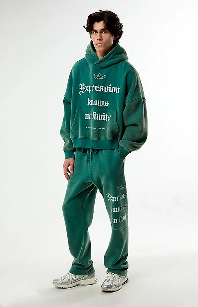 Pacsun Green Expressions Baggy Sweatpants