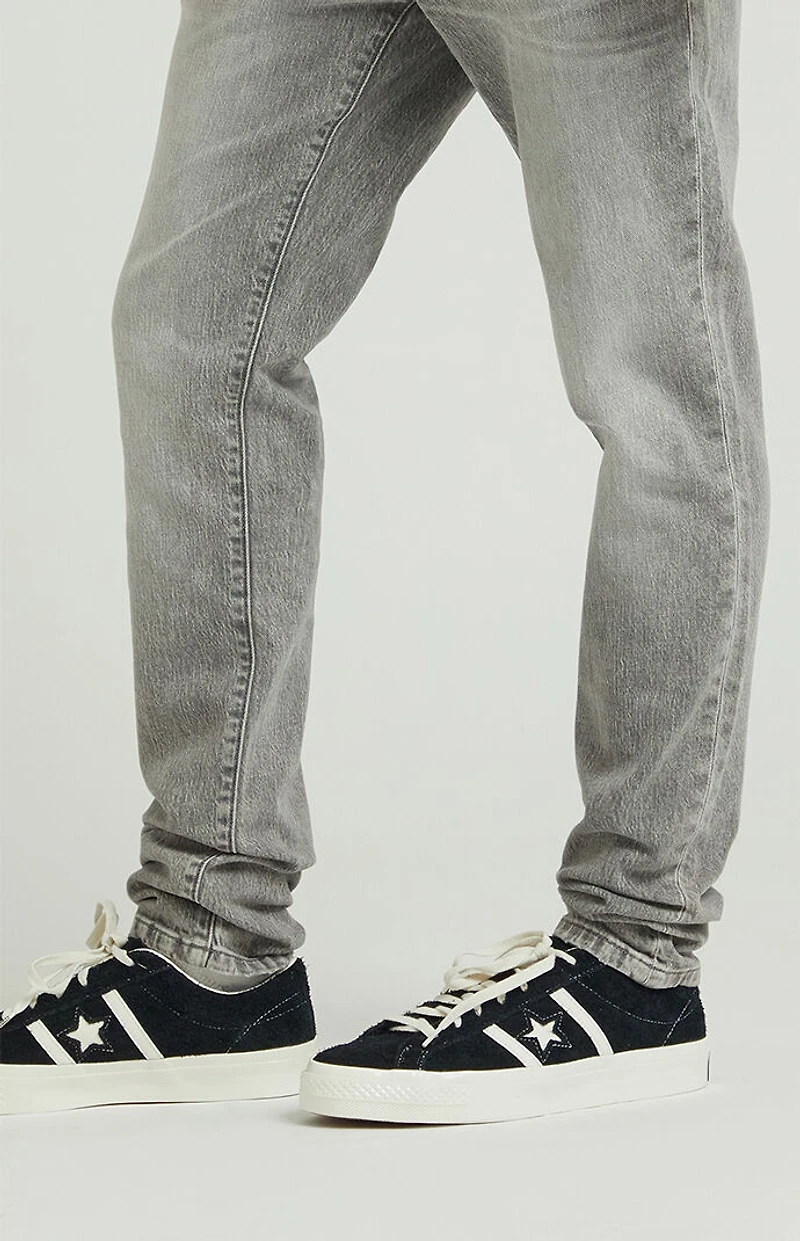 Pacsun Bryce Stacked Skinny Jeans Stretch Gray