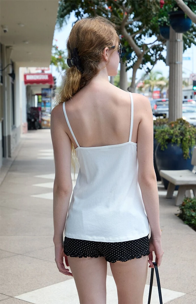 John Galt White Tie Amara Tank Top