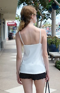 John Galt White Tie Amara Tank Top