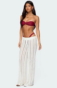 Edikted Echo Ladder Knit Pants