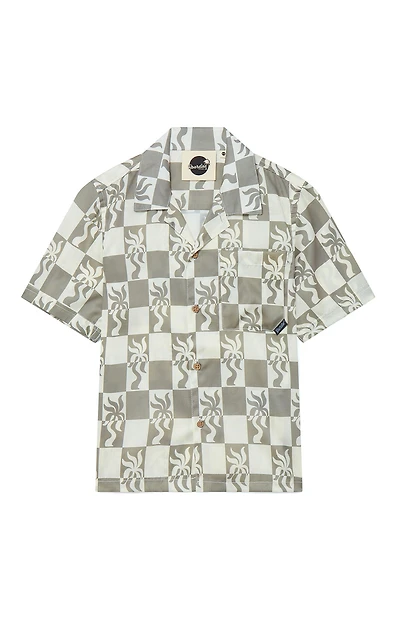 Boardies Kids Clara Palm Camp Shirt