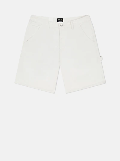 WeSC Cream Carpenter Baggy Shorts