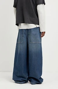 Pacsun Ryder Ultra Baggy Jeans Dark Blue
