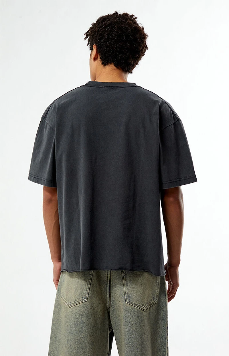 Pacsun Washed Black Premium Cropped T-Shirt