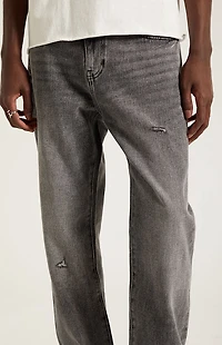 Pacsun Cade Straight Jeans Ripped Black Wash