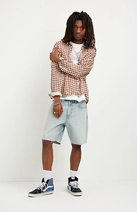 Pacsun Harrison Cutoff Jean Shorts Light Indigo