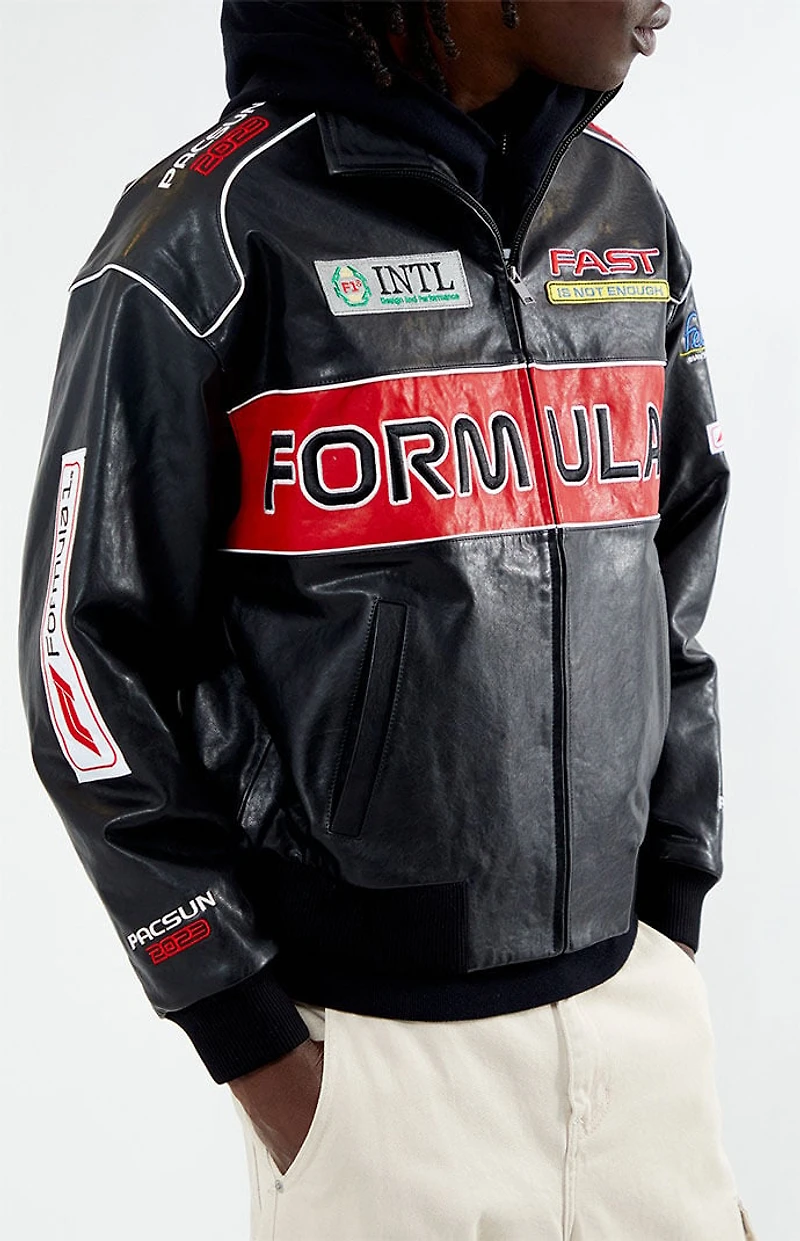 Formula 1 x PacSun Leather Pole Position Jacket