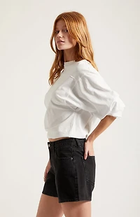 Pacsun Sophie Denim Mom Shorts Black