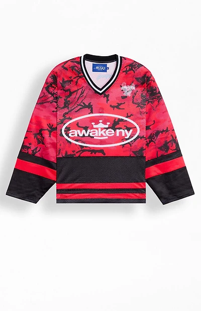 Awake NY Soldier Camo Long Sleeve Hockey Jersey