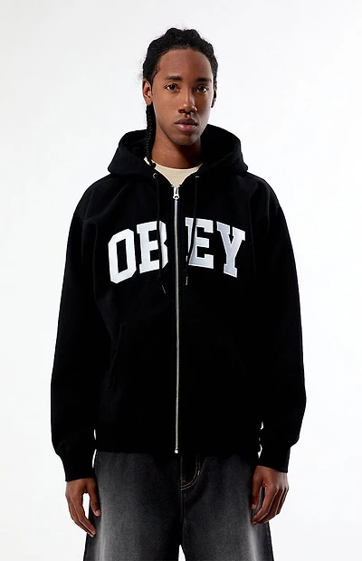 Obey Collegiate Full Zip Hoodie