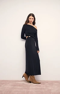 MINKPINK Maren Jeweled Asymmetrical Maxi Dress