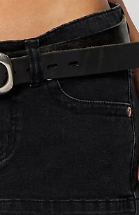 ABRAND Brie 00 Super Low Rise Denim Mini Skirt