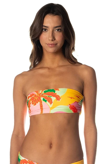 Maaji Tropical Tiffany Reversible Bandeau Bikini Top