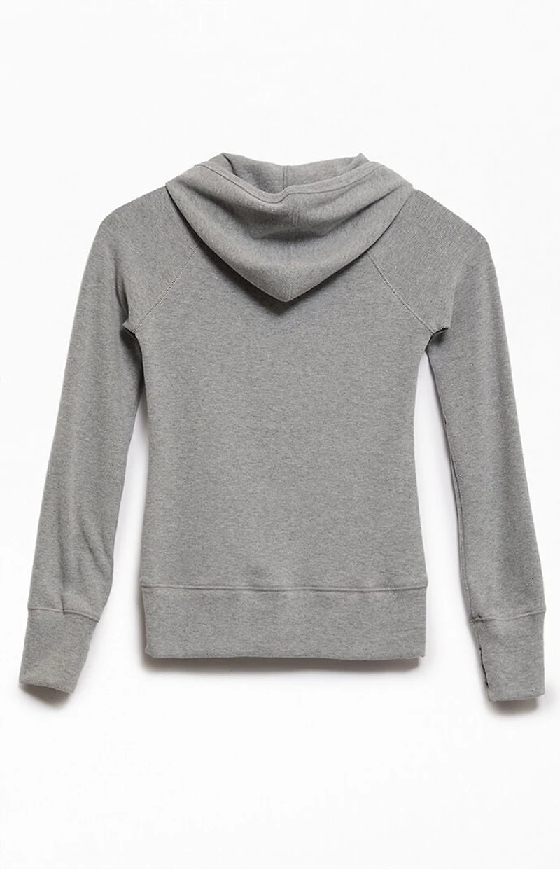 Pacsun Kids Active Knit Heart Zip Up Hoodie