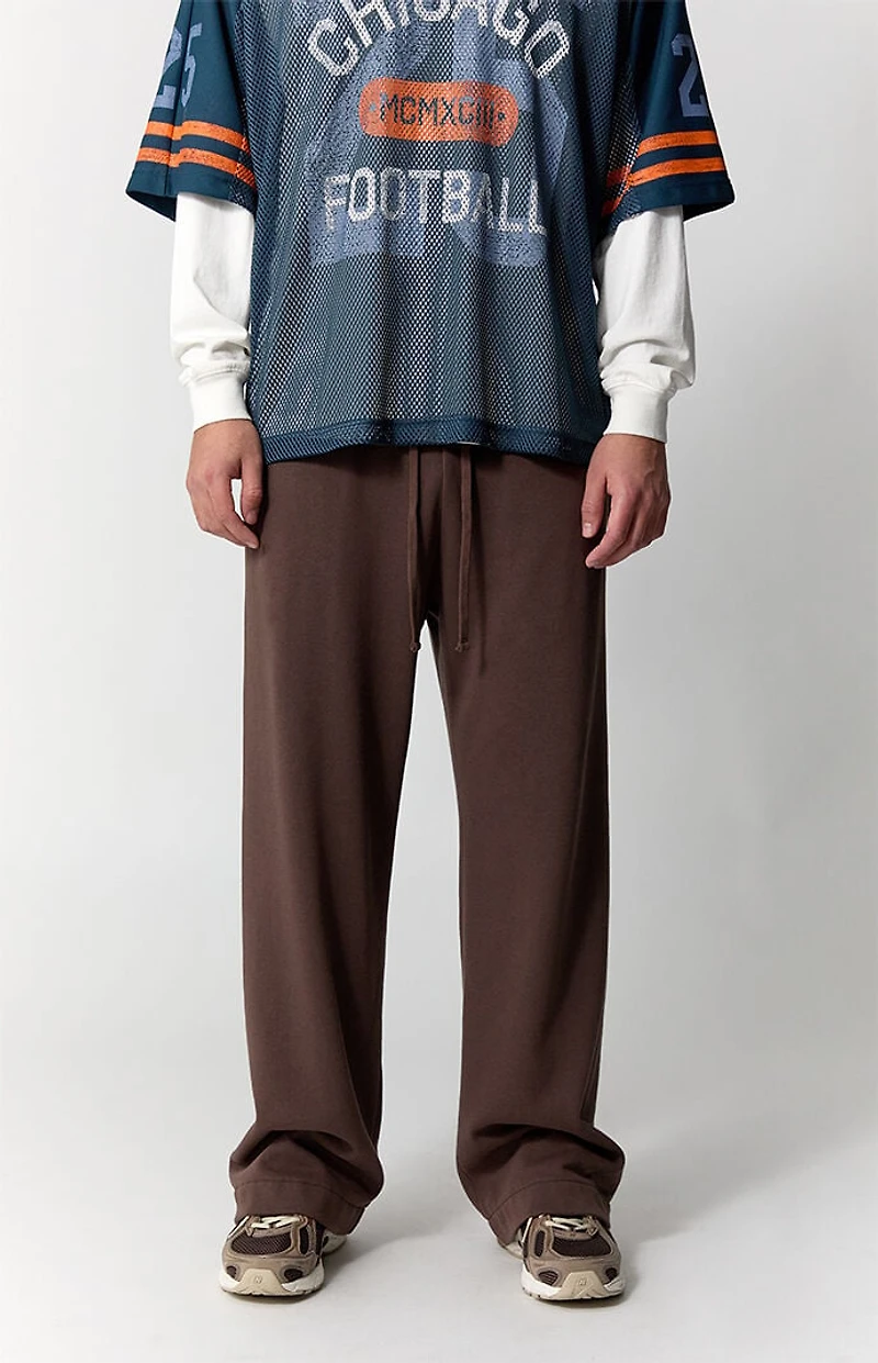 Pacsun Brown Fleece Extreme Baggy Sweatpants