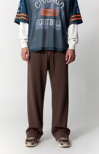 Pacsun Brown Fleece Extreme Baggy Sweatpants