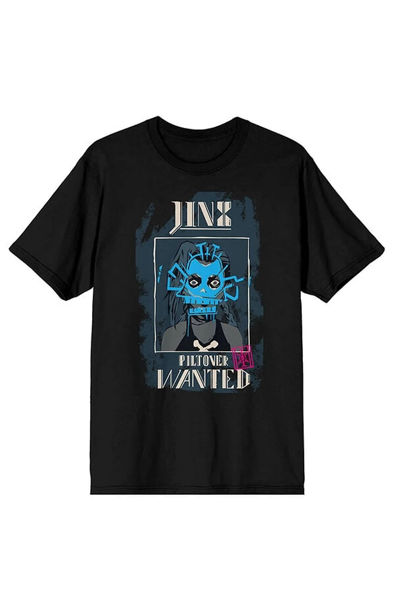 League Of Legends Arcane Jinx Wanted Poster T-Shirt