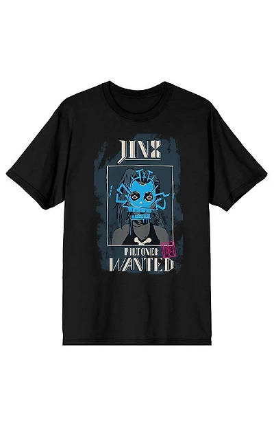 League Of Legends Arcane Jinx Wanted Poster T-Shirt