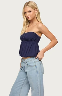 Edikted Yury Strapless Bubble Top