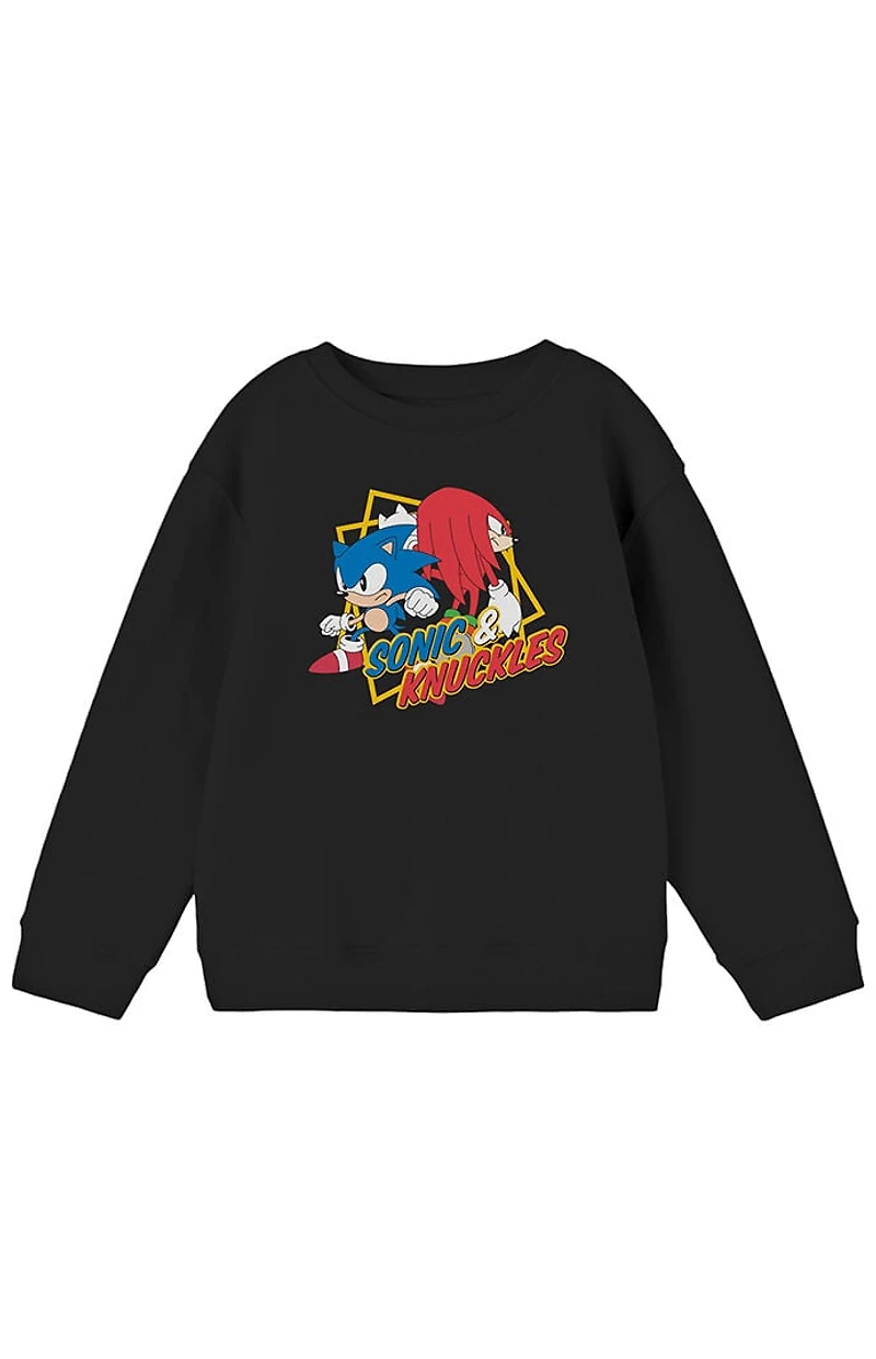Kids Sonic The Hedgehog Crew Neck Sweatshirt