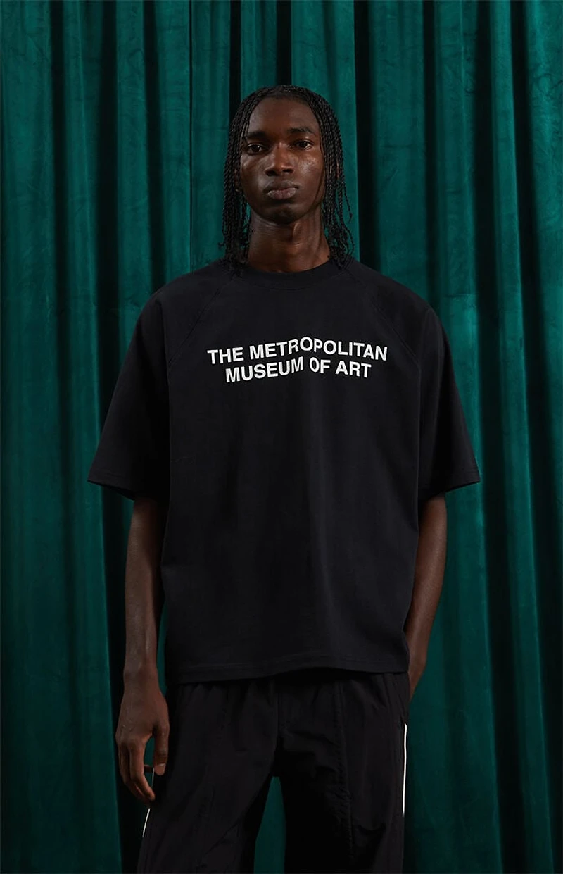 The Met x Pacsun Black Oversized Raglan T-Shirt