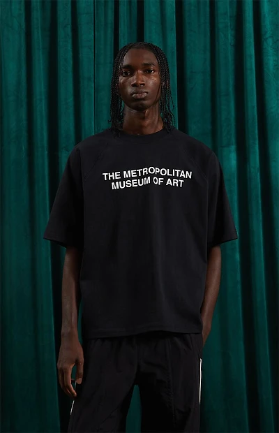 The Met x Pacsun Black Oversized Raglan T-Shirt