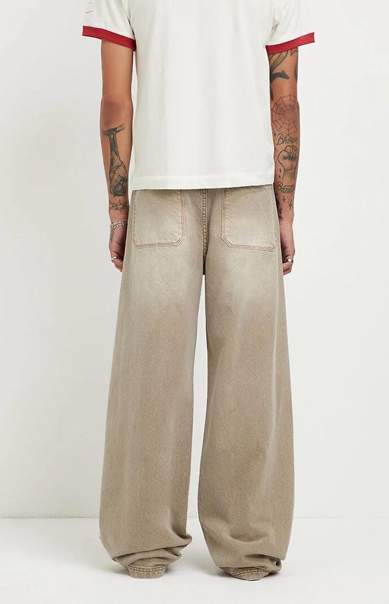 Pacsun Blake Extreme Baggy Jeans Tan