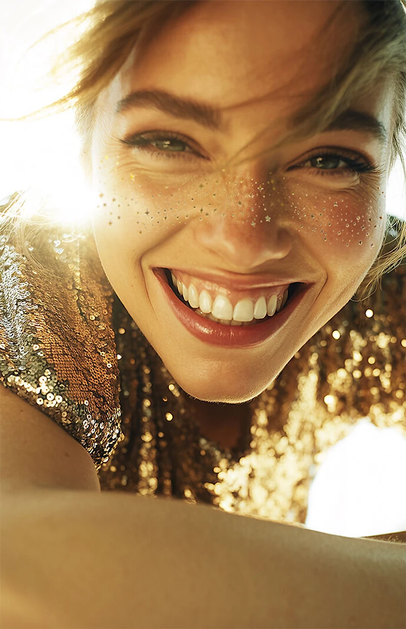 FAZIT BEAUTY Gold Glitter Freckles Makeup Patches