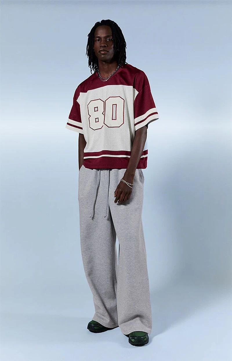 Pacsun Heather Grey Fleece Ultra Baggy Sweatpants