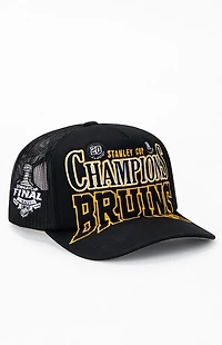Mitchell & Ness Big Champions Boston Bruins Trucker Hat