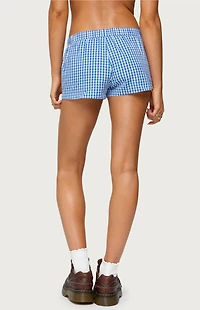Edikted Maryanne Gingham Boxer Shorts