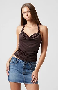 Beverly & Beck Stella Knotted Strap Scoop Tank Top