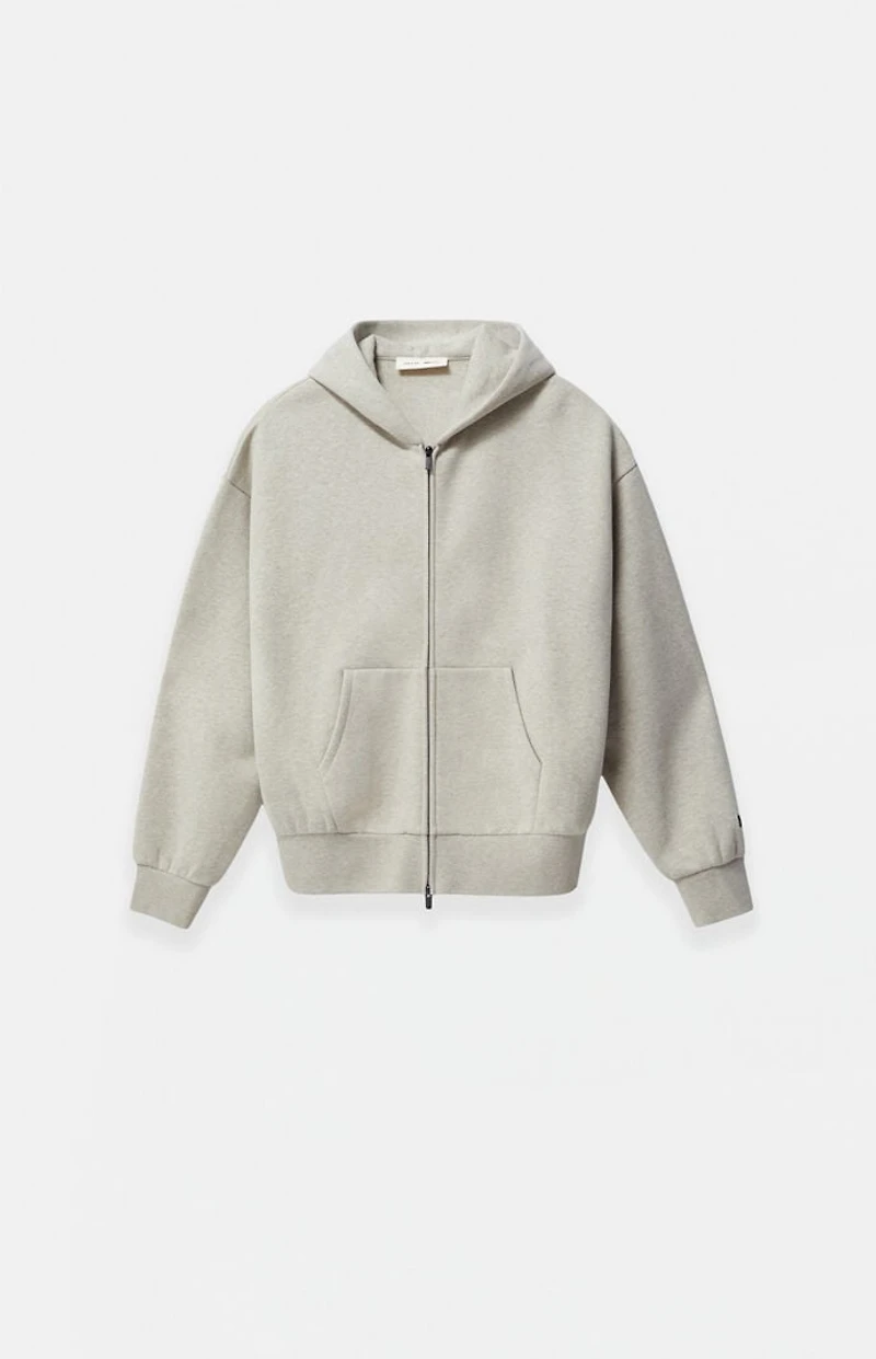 Fear of God ESSENTIALS Kids Heather Stone Full Zip Fleece Hoodie