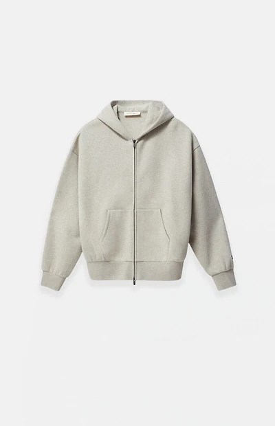 Fear of God ESSENTIALS Kids Heather Stone Full Zip Fleece Hoodie
