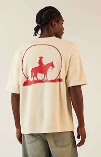 Pacsun Tan Moonlight Waffle Knit T-Shirt