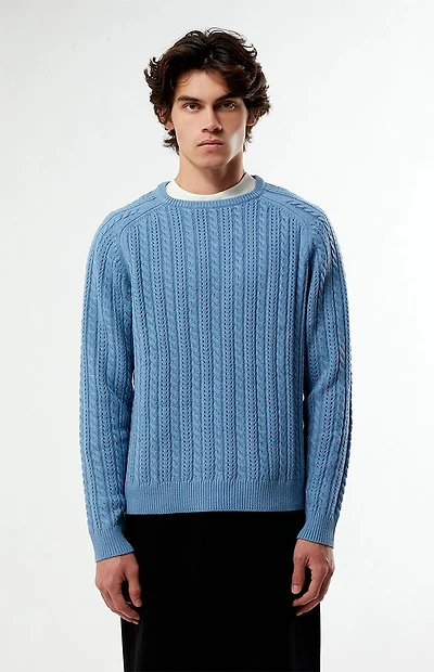 Rhythm Doheny Pointelle Crew Neck Sweater