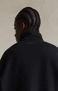 Fear of God ESSENTIALS Jet Black & Cloud White Modern Fleece Track Jacket