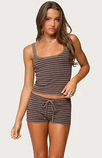Edikted Lillian Striped Knit Tank Top