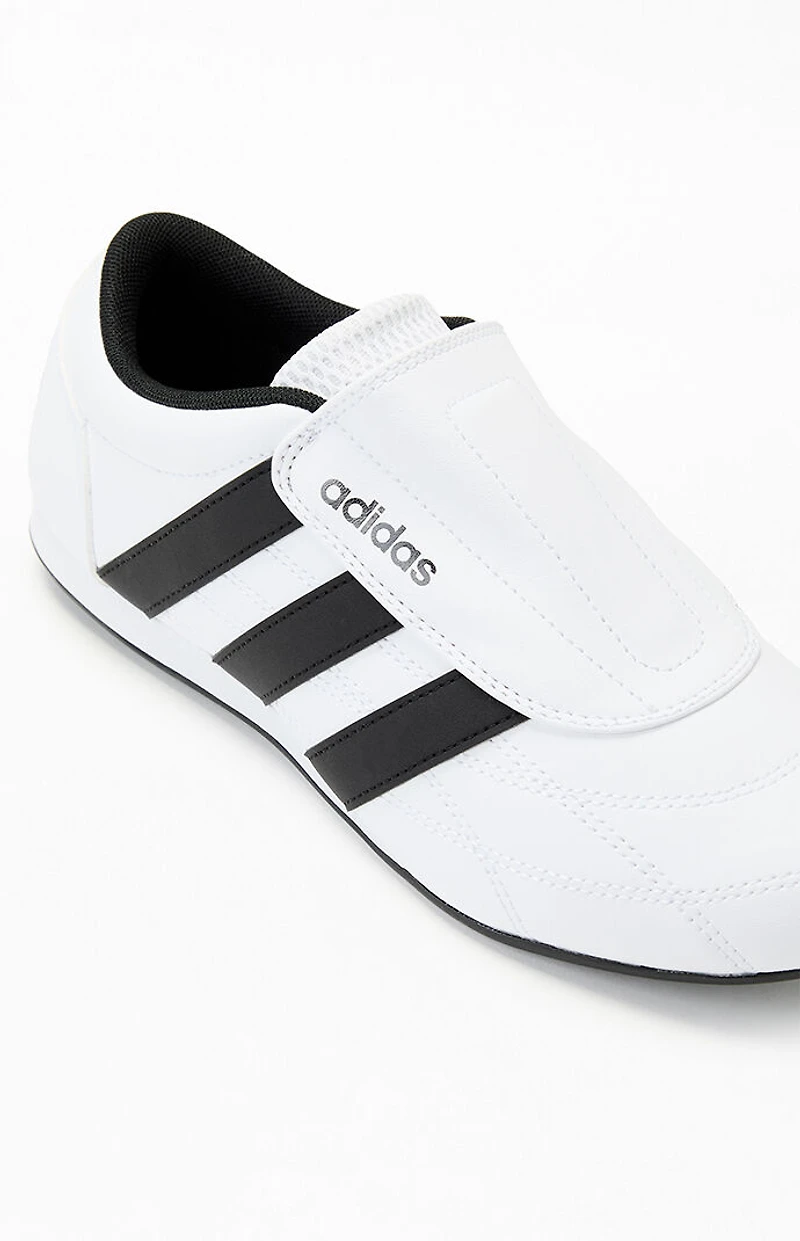 adidas Women's White & Black Tekwen Slip-On Sneakers