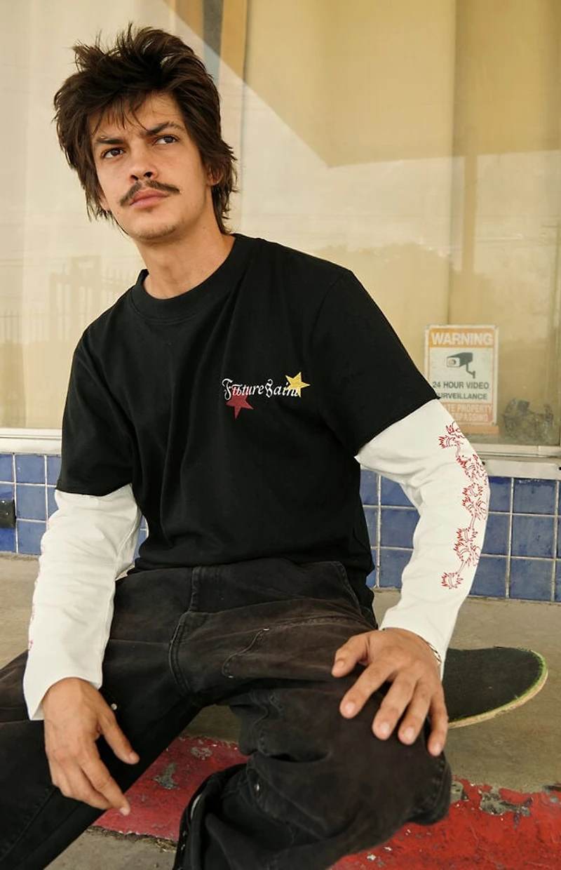 FUTURE SAINT Collision 2fer Long Sleeve T-Shirt
