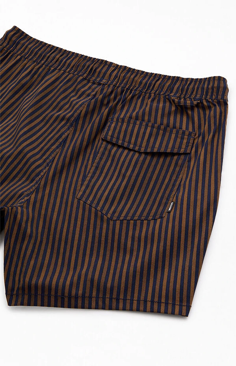 Brixton Striped Everyday Stretch Hybrid 5.5" Swim Trunks