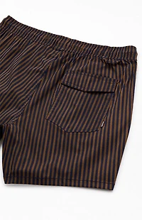 Brixton Striped Everyday Stretch Hybrid 5.5" Swim Trunks