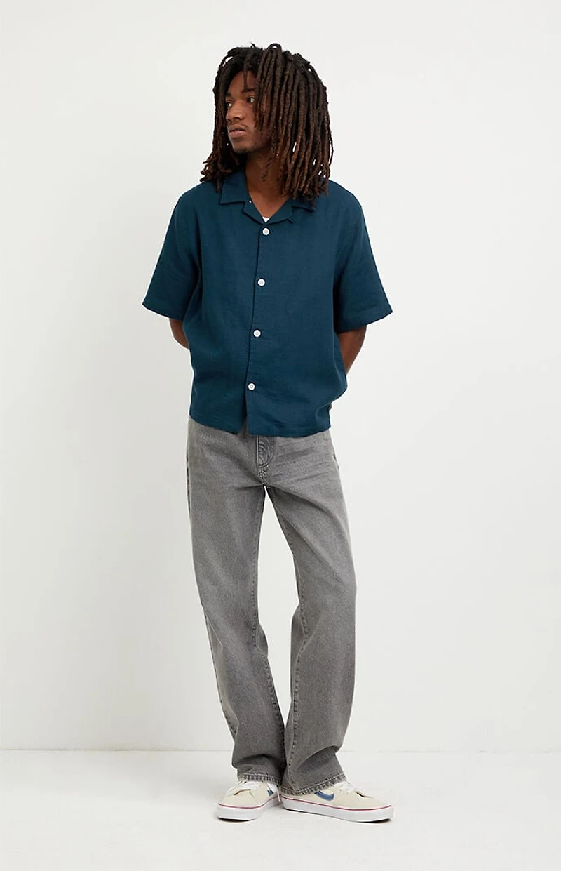 Pacsun Logan Relaxed Straight Jeans Gray