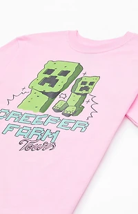 Kids Minecraft Creeper Farm T-Shirt
