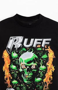 Ruff Ryders Flaming Skull T-Shirt