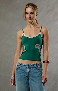 WILD COLLECTIVE Miami Hurricanes Lace Cami