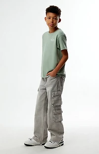 Pacsun Kids Baggy Jeans Cargo Gray