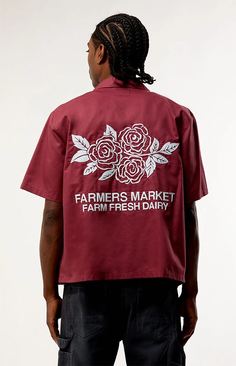 Pacsun Red Market Camp Shirt